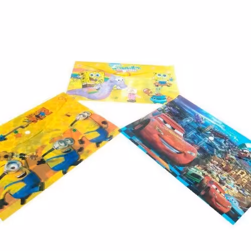 پوشه دکمه دار A4 طرح طرح دار طر حهای مختلف 