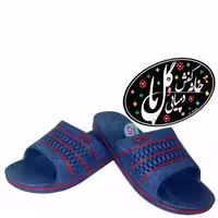 دمپایی مردانه نرم بهراد کاسیو آبی خط قرمز