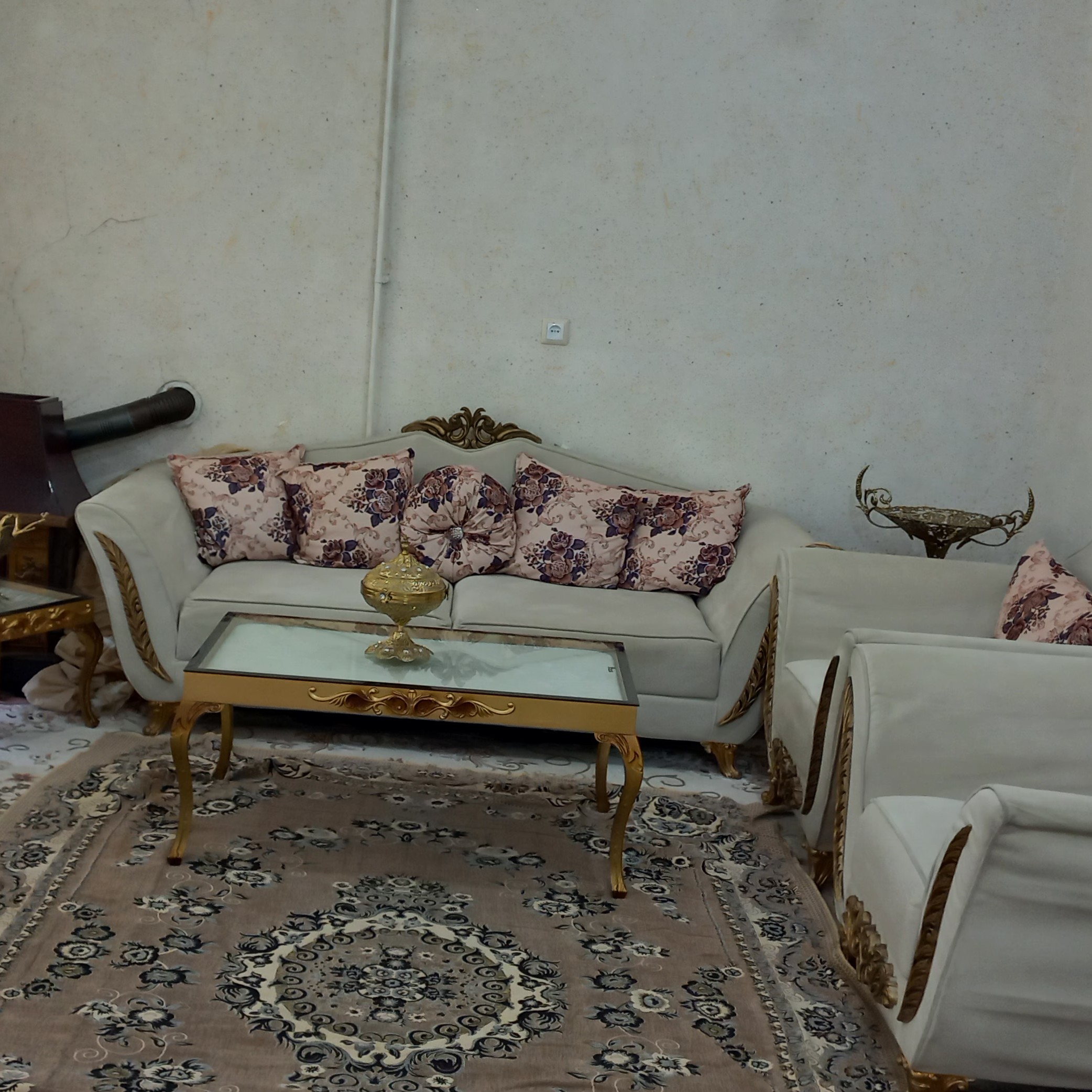 مبل راحتی طرح گندم بامیزعسلی وکاور