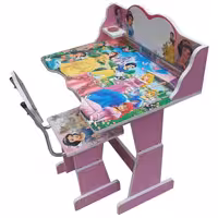 خرید میز و صندلی تحریر کودک طرح پرنسس های دیزنی مدل MDF