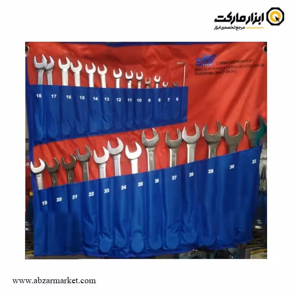 ست آچار یکسر تخت یکسر رینگ اسکای 26 عددی مدل ST-4600-26N