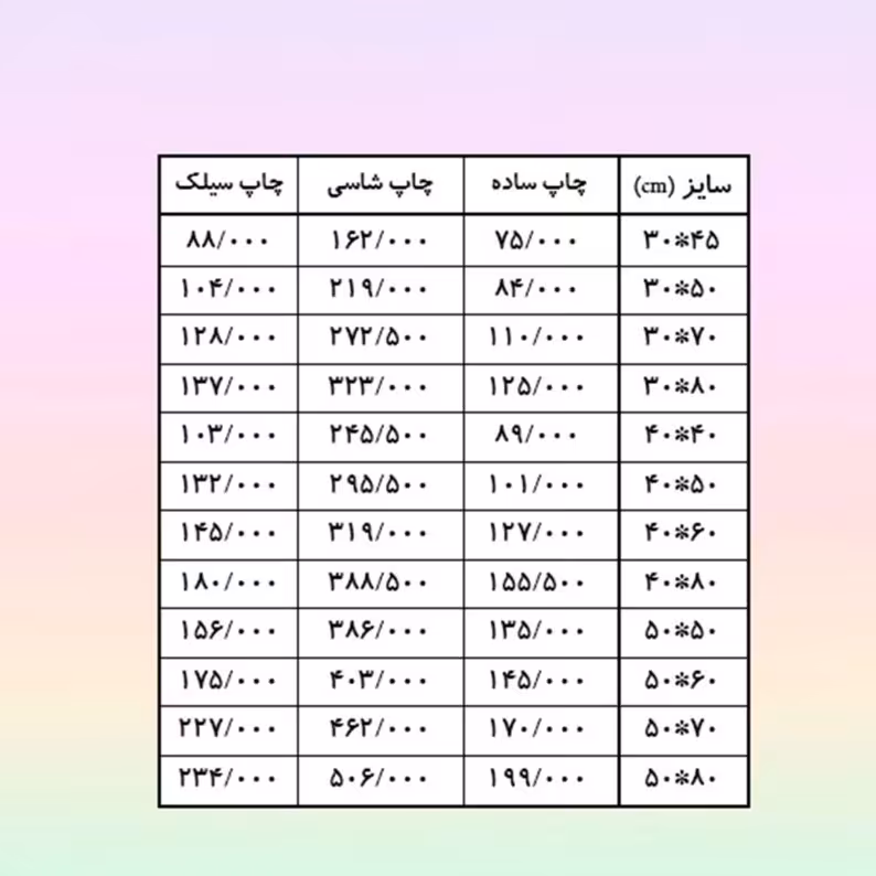 چاپ عکس 50 در 70 چاپ مات