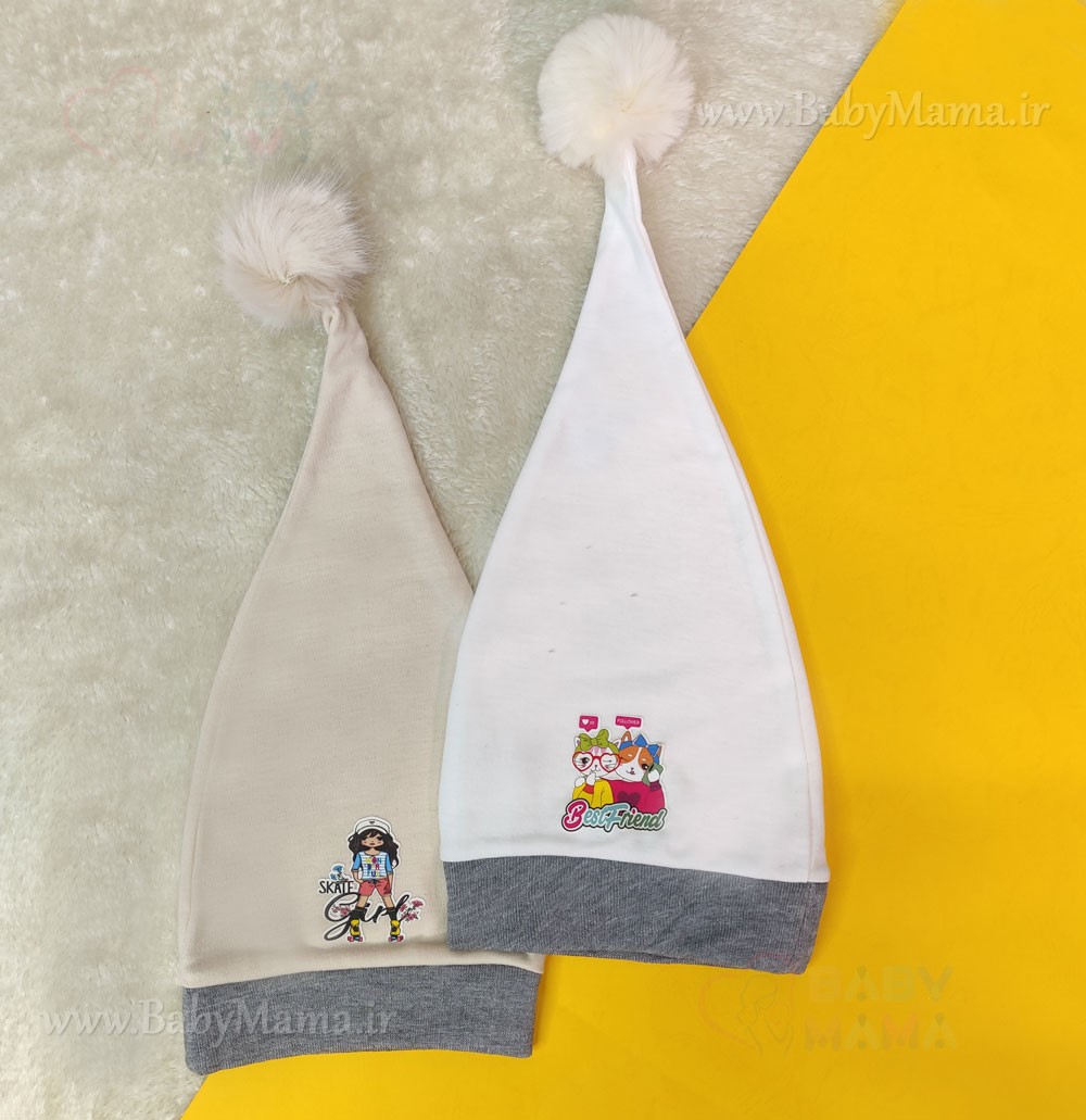 کلاه بوقی پوم پوم چاپی