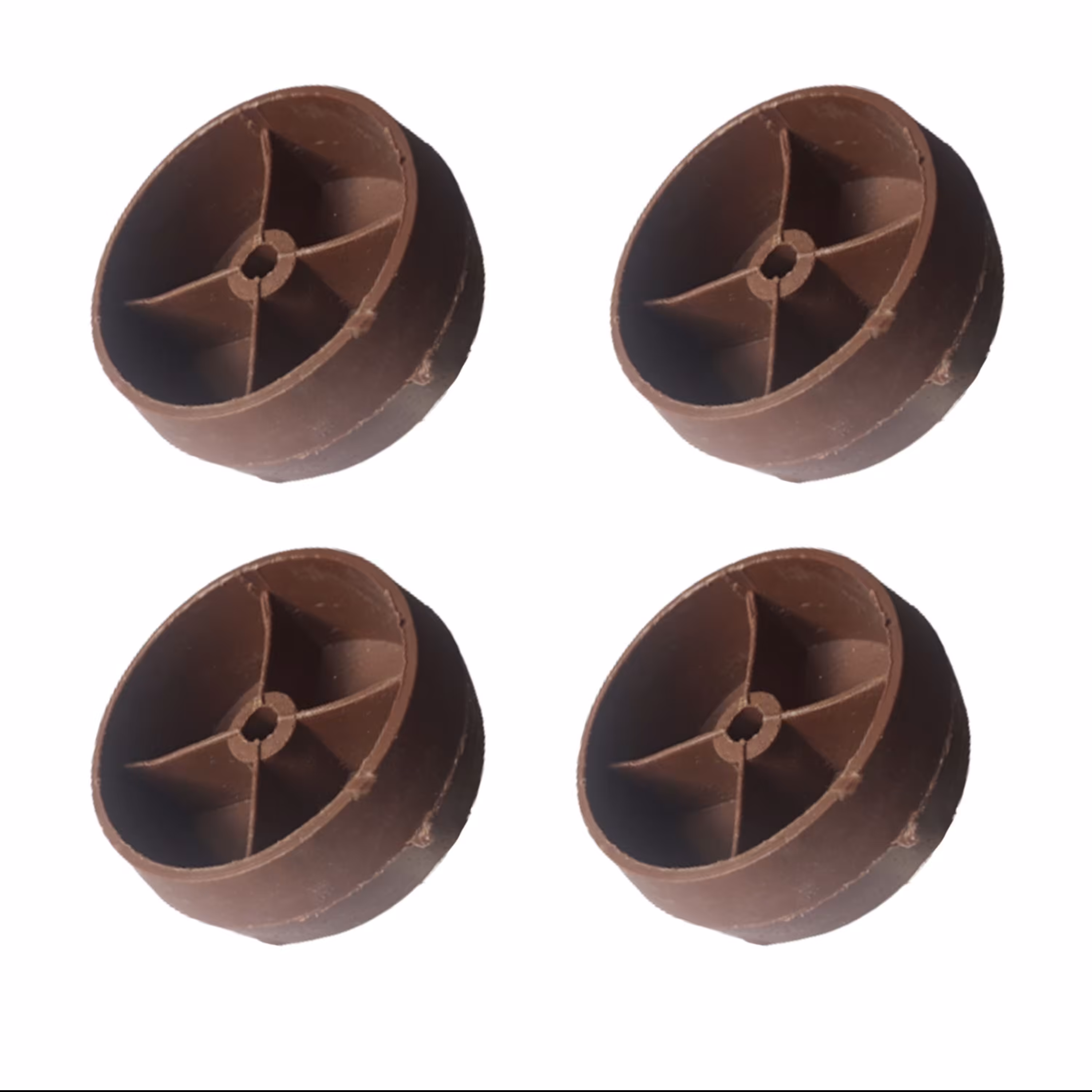 پایه مبل توپی پلاستیک ارتفاع 2 سانتی بسته  4 عددی کد 432 