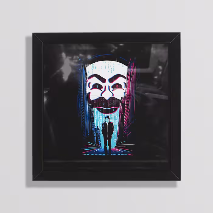 تابلو طرح مستر ربات mr robot سایز 20 در 20