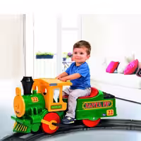 قطار شارژی با ریل اضافه  Santa Fe Train  peg perego 10710