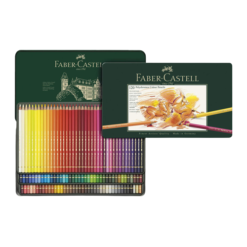 مداد رنگی 120 رنگ فابر کاستل پلی کروم Polychromos