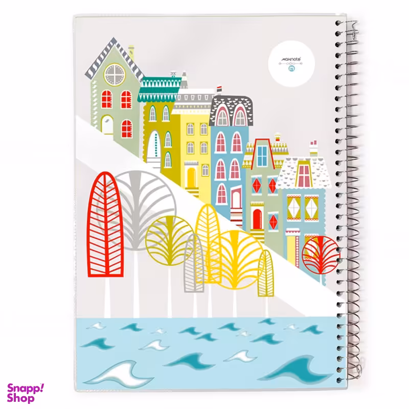 دفتر 60 برگ سیمی مکث نوت طرح ساختمان ها کد 9612