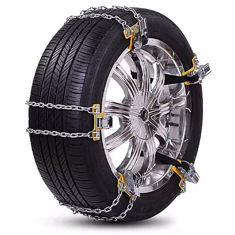 زنجیر چرخ تویوتا کرولا یخشکن دار تسمه ای قفل گیره ای بسته 6 عددی مدل ایرانی