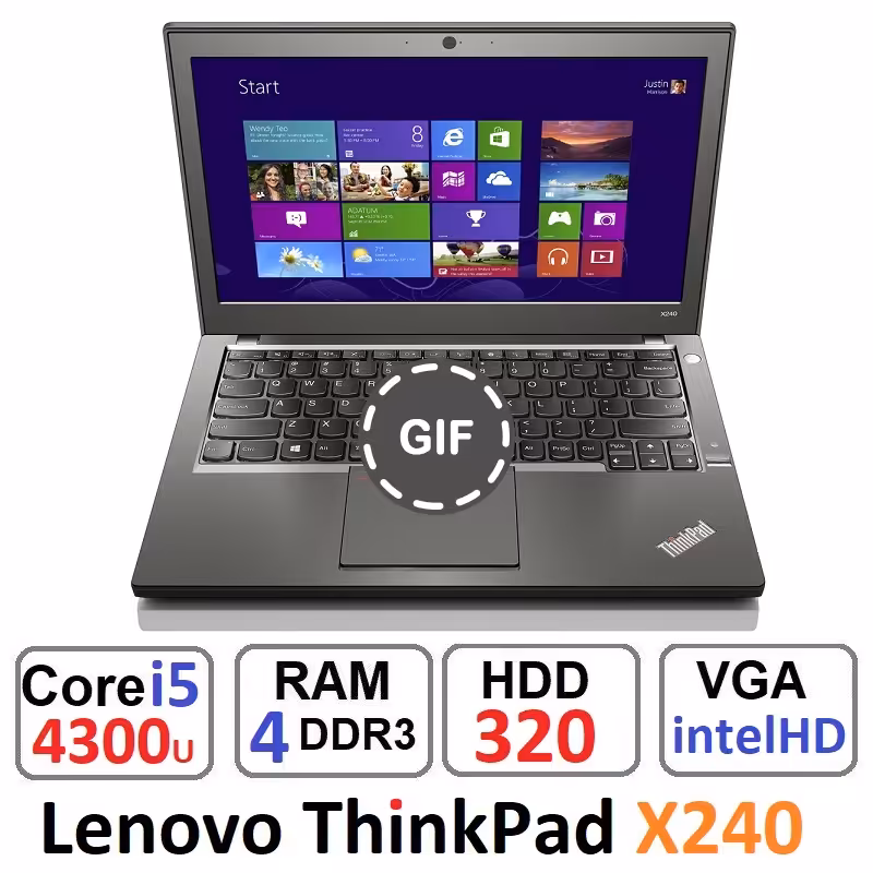 لپ تاپ Lenovo ThinkPad X240 Core i5-4300U