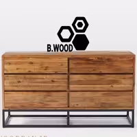 دراور چوب و فلز روستیک    کد D2