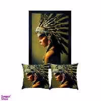 کوسن رنس مدل S9-41027 به همراه تابلو چند رنگ