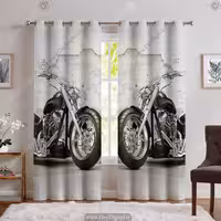 پرده برای اتاق پسر طرح موتور  هارلی دیویدسون PK-6117
