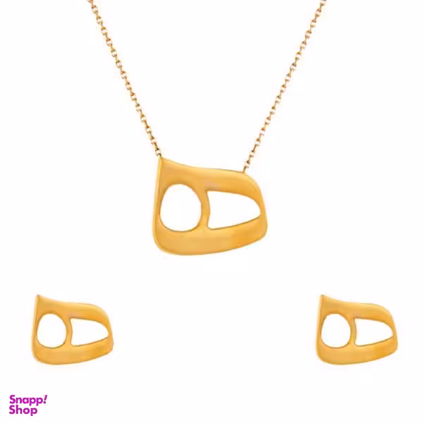 نیم ست طلا 18 عیار زنانه سانا گالری مدل ه کد 1258D9188