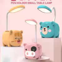 چراغ مطالعه شارژی جامدادی فانتزی طرح حیوانات جاموبایلی لامپ ال ای دی جامدادی دانش آموزان هولدر موبایلی 