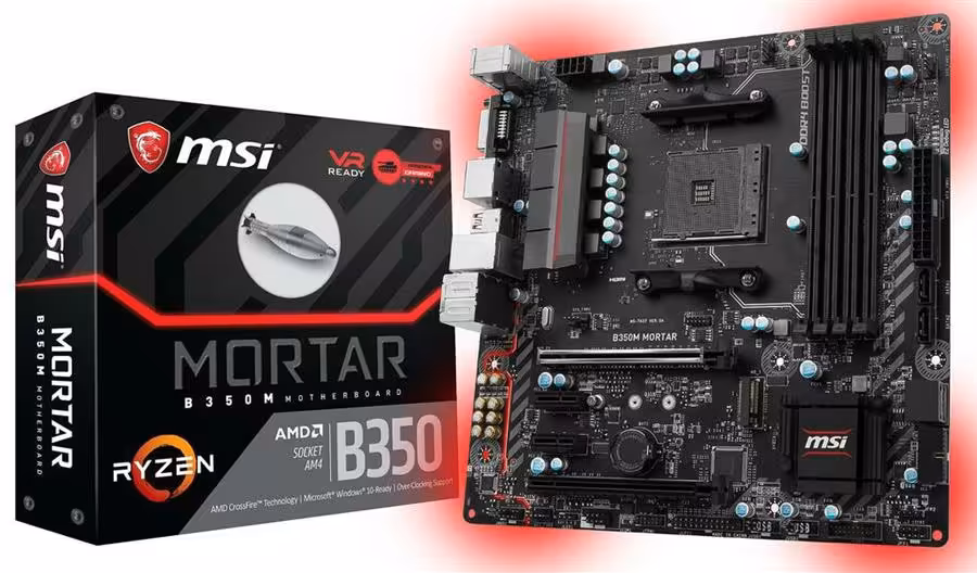 مادربرد ام اس آی مدل بی 350 ام مورتار سوکت AM4