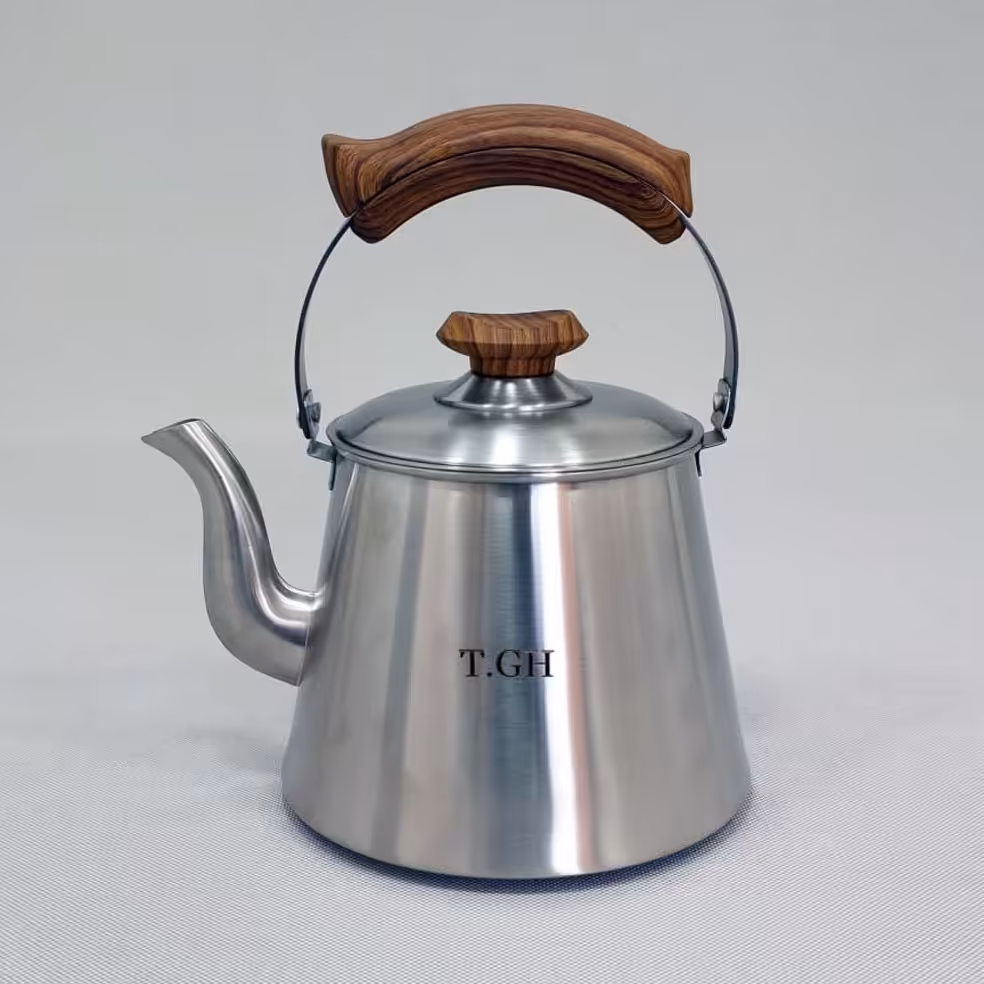 کتری استیل کف چدن قیطاسی 2.5 لیتر TGH کد 30807 با ارسال رایگان 