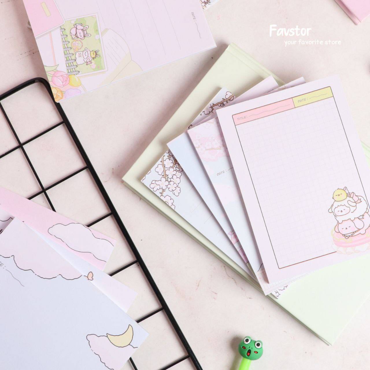 نوت پد A6 طرح بره کوچولو Little Lamb کد 131