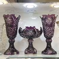 سه تیکه کریستال دوپوست بنفش خورشیدی کد 0230