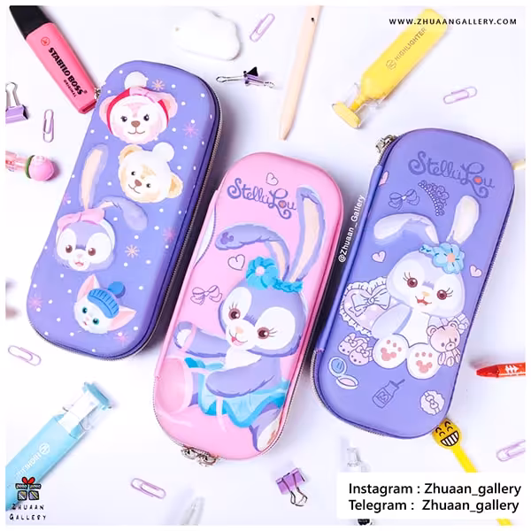 جامدادی تبلتی طرح برجسته Stellalou خرگوش بنفش