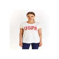 تی شرت سفید زنانه تی‌شرت یواس پولو آمریکا اورجینال US Polo Assn