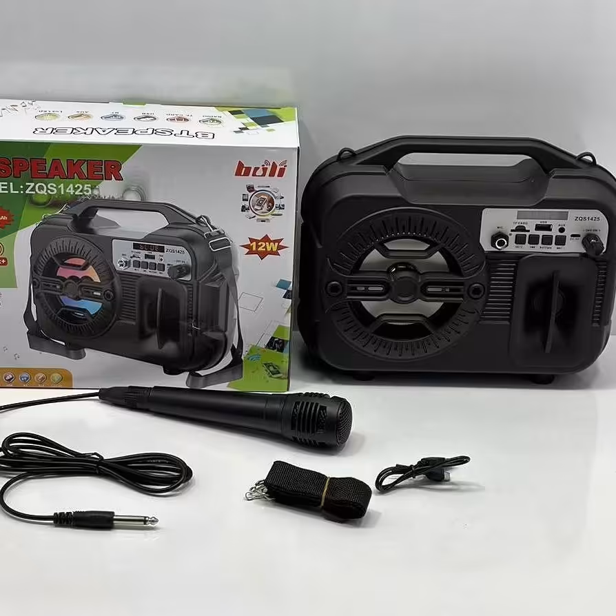 اسپیکر  4 اینچ  بلوتوث فلش و قابلیت اتصال میکروفن مدل ZQS-1425 