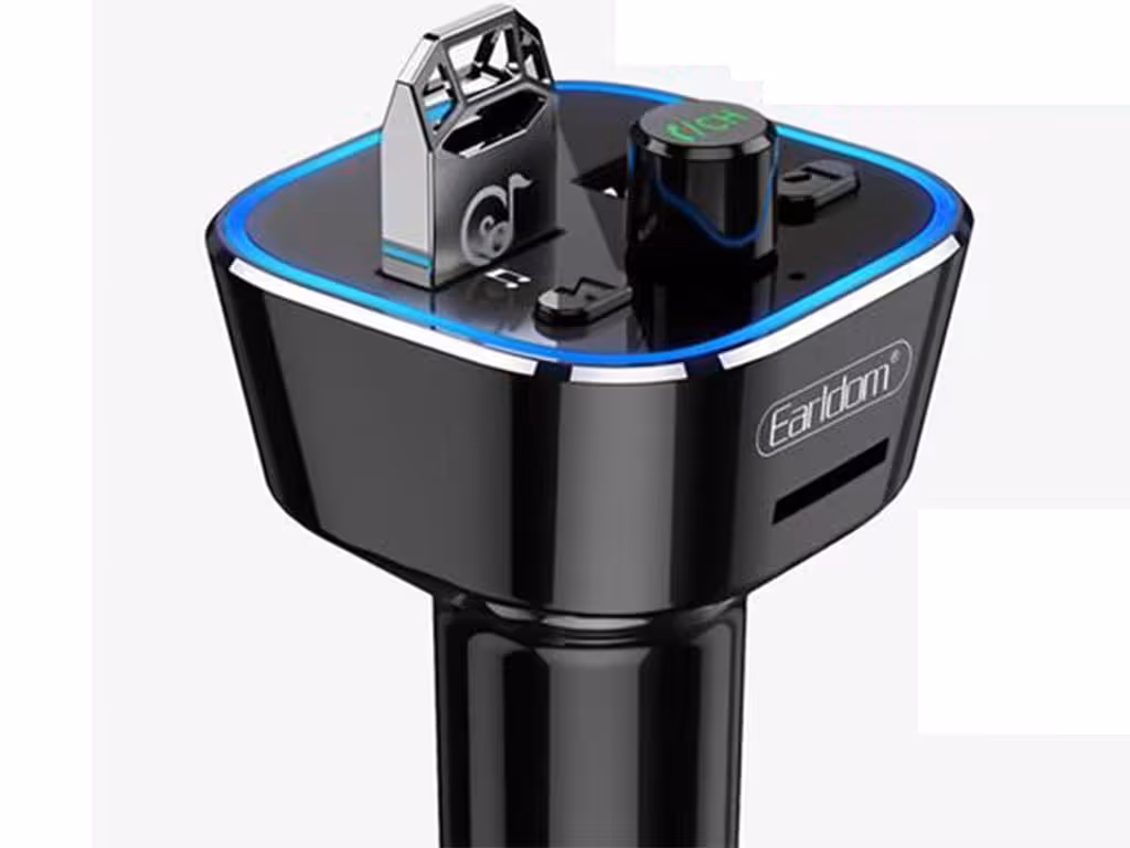 شارژر فندکی فست شارژ ماشین با قابلیت پخش موسیقی و تماس ارلدام ET-M53