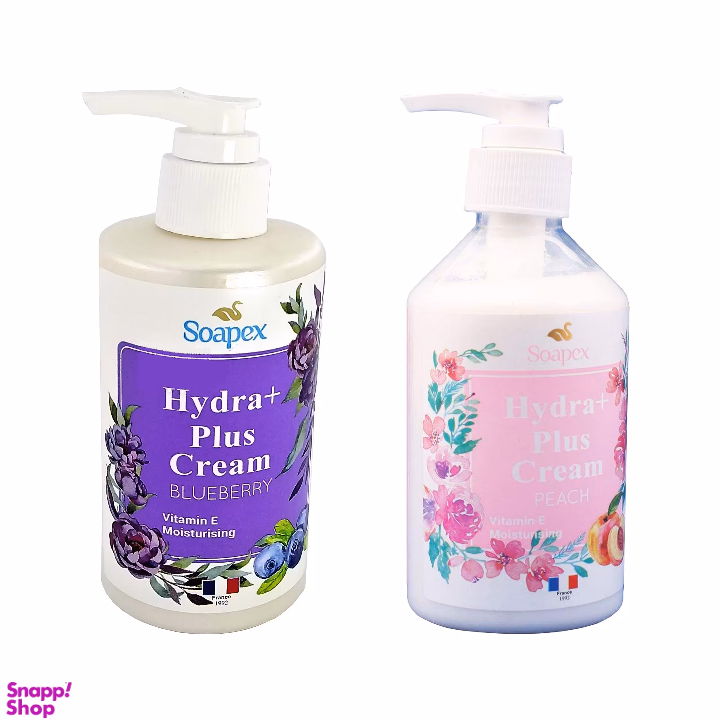 کرم آبرسان سوپکس (Soapex) مدل هلو و بلوبری وزن 250 گرم بسته 2 عددی