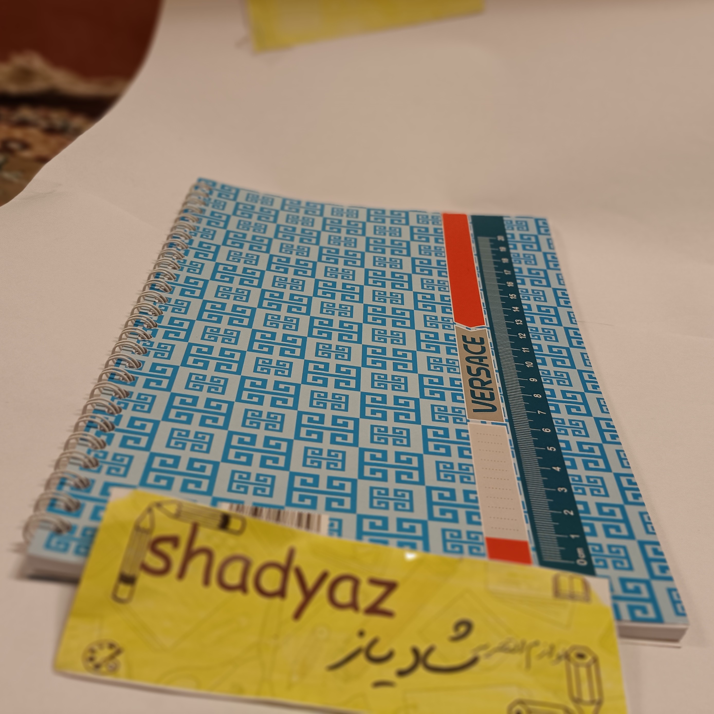 دفتر 50 برگ سیمی خط دار جلد مقوا کد 58