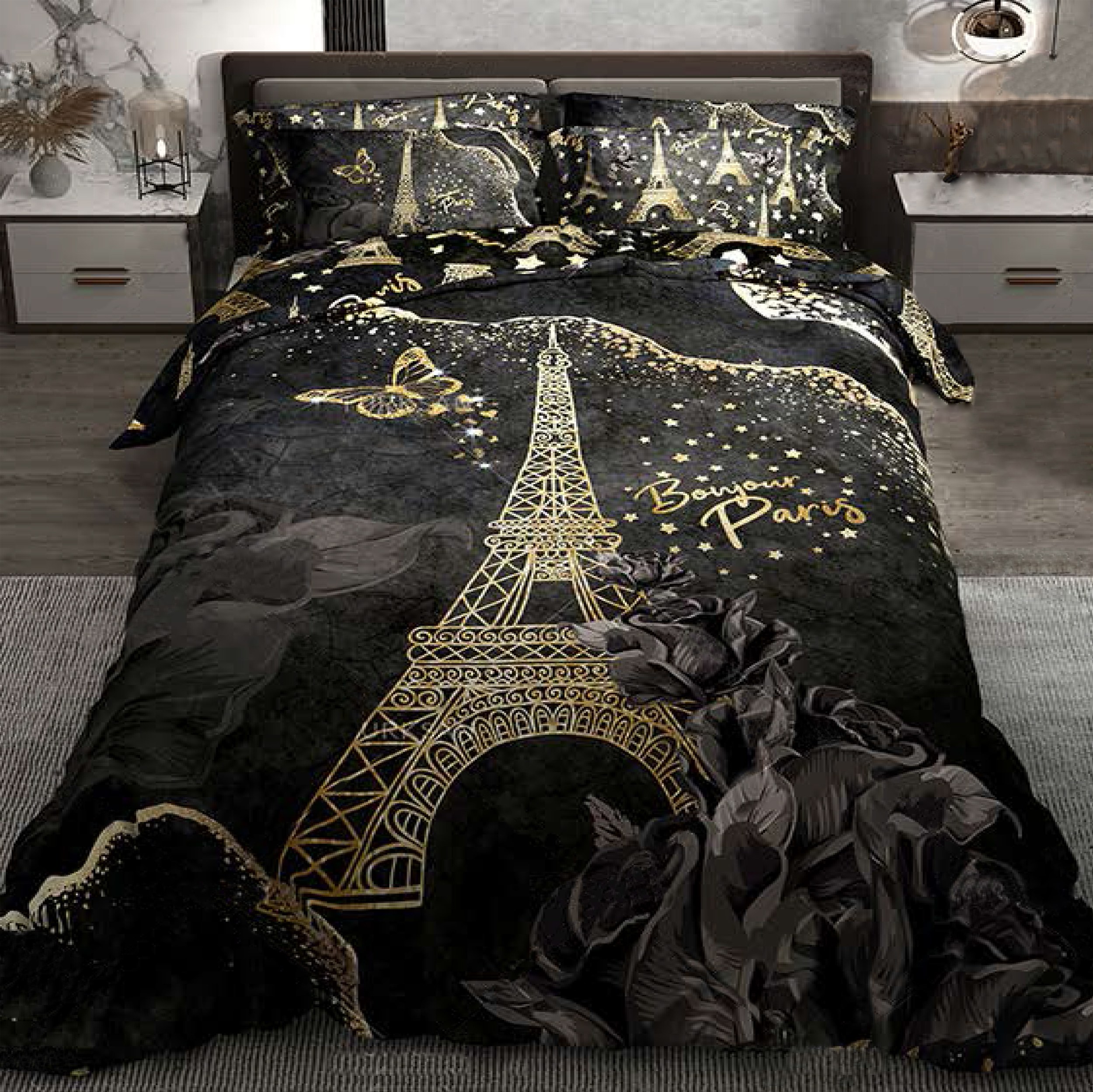 سرویس خواب ترکسان  کد T12  دو نفره 6 تکه دو رو طرحدار