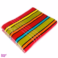 حوله حمام ماندگار طرح راه راه MA31211 سایز 100x170 سانتی متر