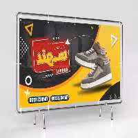 لایه باز بنر کفش فروشی | گرافیک با طعم تربچه