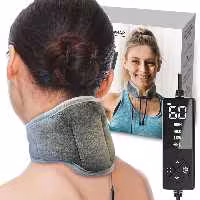 پد گرم کننده گردن چسبناک – روکش گرم شده گردن برای درد گردن، سفتی گردن، تسکین تنش درد گردن – 3 گرما و 5 تنظیم زمان