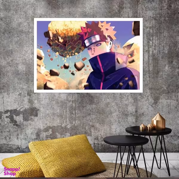 تابلو بکلیت طرح انیمه Naruto مدل قاب شاسی W-s8458