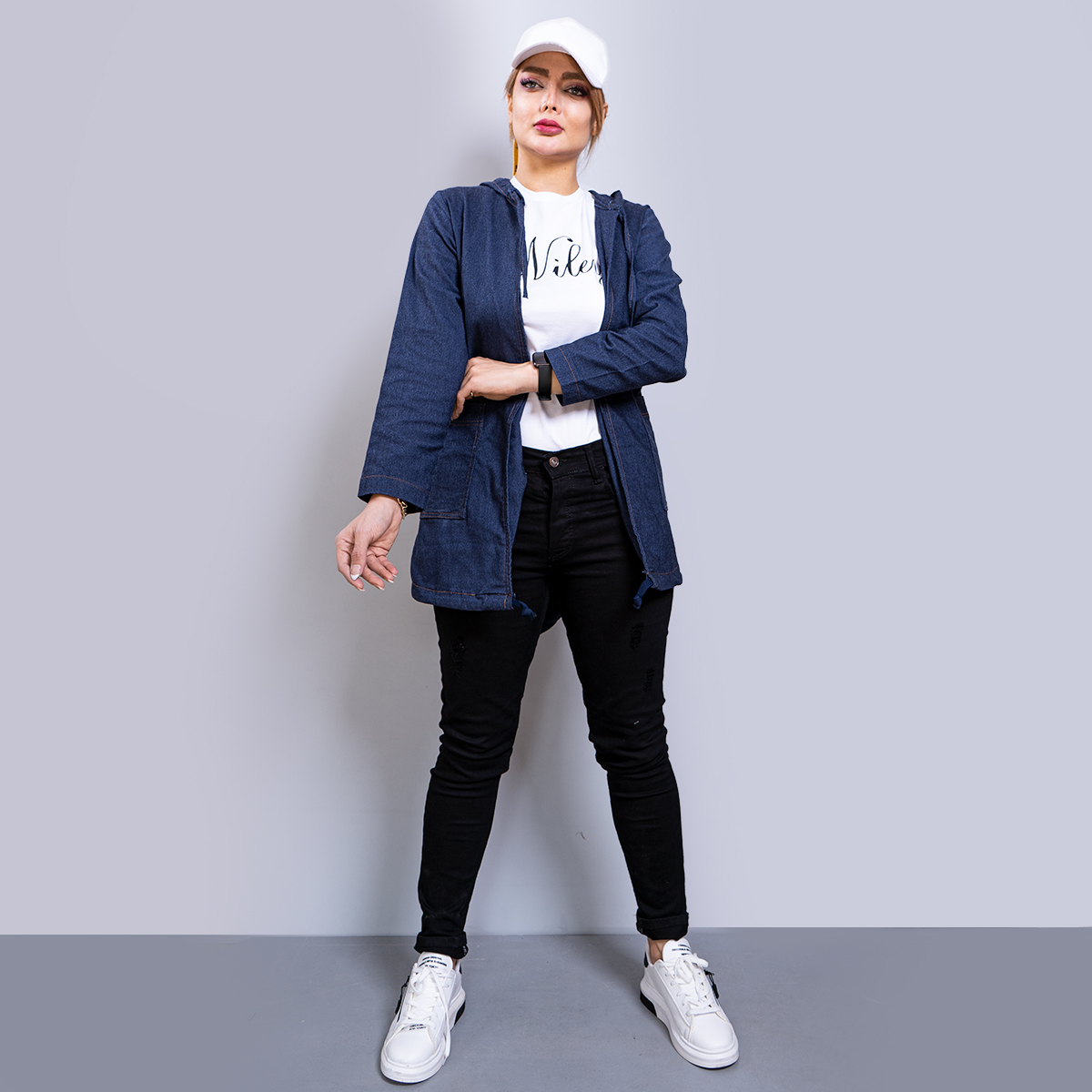 مانتو جین دخترانه مدل Edvika