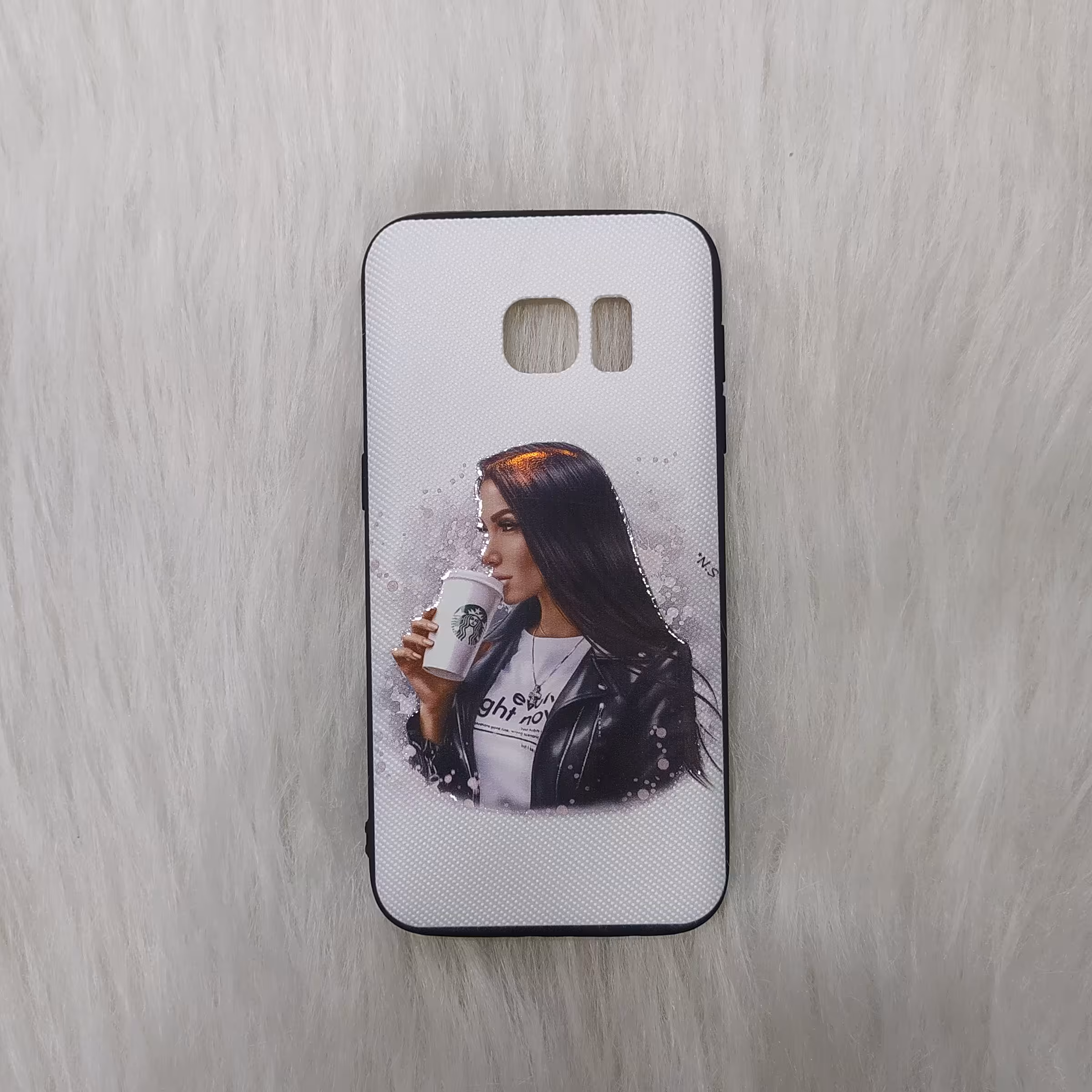 گارد سامسونگ S7 طرح دار برجسته طرح دخترانه 