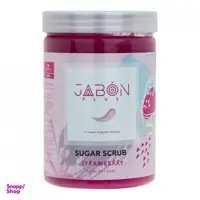 اسکراب شکر ژبن پلاس (Jabon Plus) رایحه توت فرنگی وزن 900 گرم