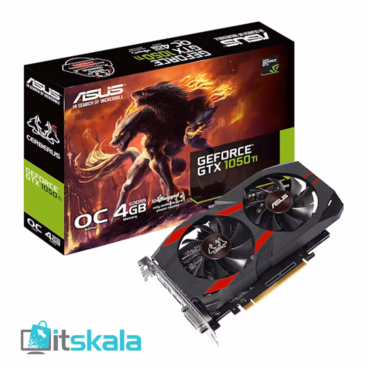 قیمت و خرید کارت گرافیک ایسوس مدل GTX1050 Ti CERBERUS OC 4GB | ITSKALA