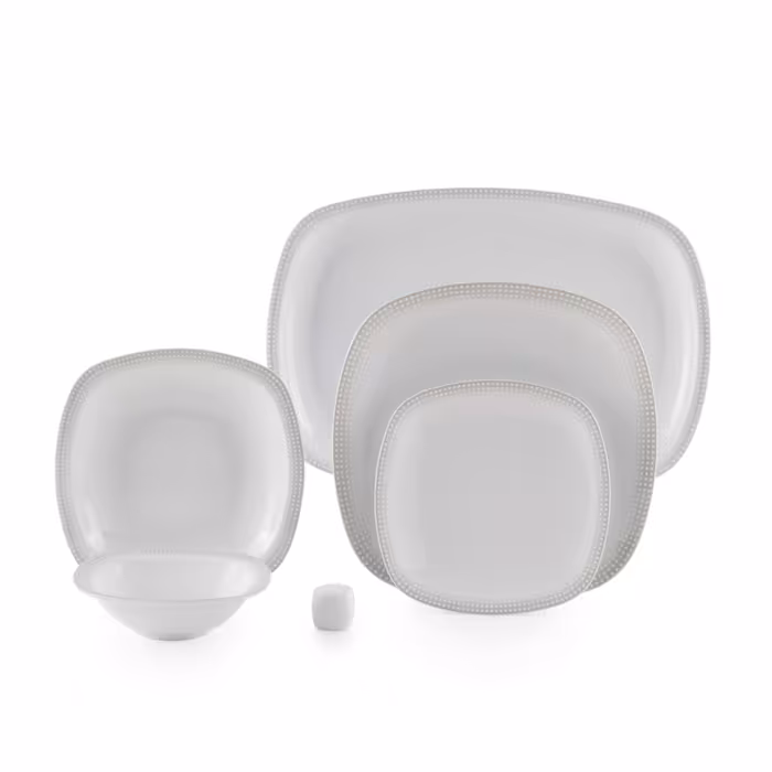 سرویس چینی زرین 6 نفره غذاخوری ماتریکس (27 پارچه)