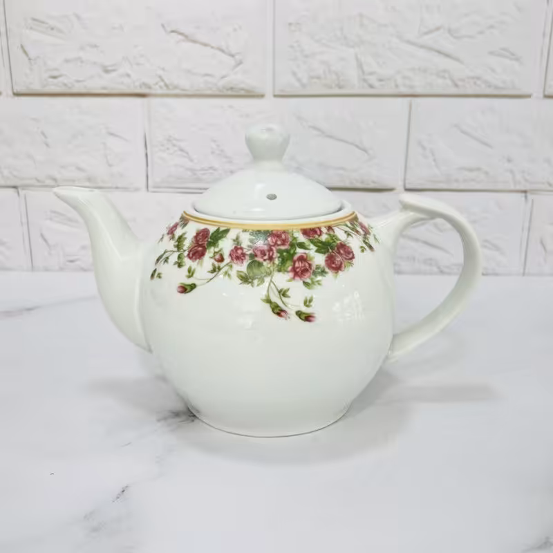 قوری گل سرخ 4 کوب درجه یک متوسط در پلاسکو خورشید شب