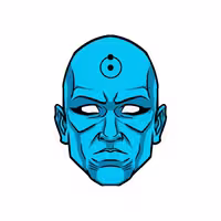 استیکر لپ تاپ طرح Dr Manhattan Dc Comics کد STL964