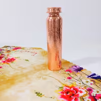 قمقمه آب مسی دست ساز زنجان رنگ ثابت با واشر پلاستیکی