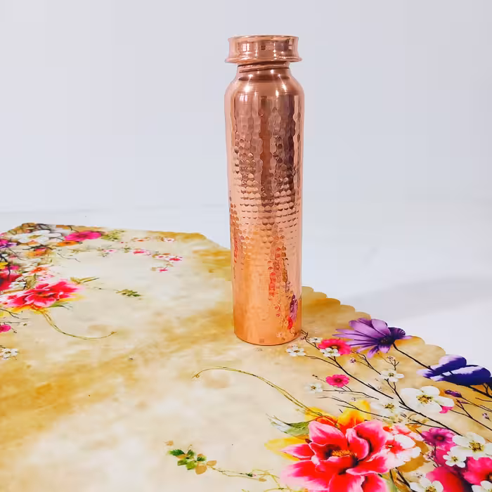 قمقمه آب مسی دست ساز زنجان رنگ ثابت با واشر پلاستیکی