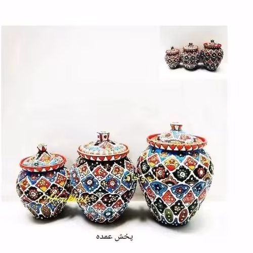 جا ادویه بنکه ای طرح مینا کاری 