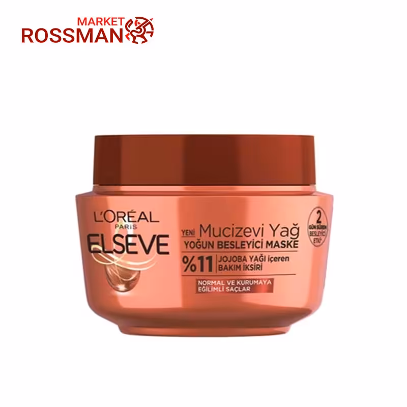 ماسک مو لورآل loreal مدل Mucizevi Yag Besleyici حجم 300 میلی لیتر