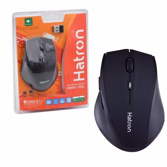 موس بی صدا بی سیم hatron مدل HMW118SL

