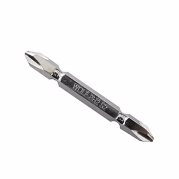 سرپیچ‌گوشتی ولف دو سر چهارسو 6/5سانت ph2*ph2*65mm