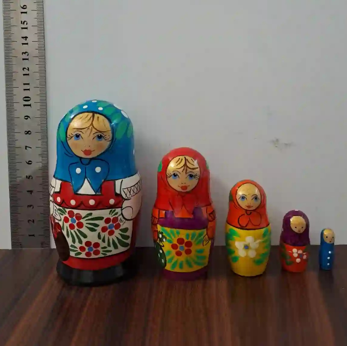 عروسک ماتریوشکا روسی ساخت روسیه 5 تکه  ماتروشکا روسی طرح ویژه