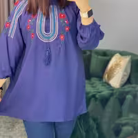 شومیز گلدوزی باران   شومیز نخی   شومیز نخی گلدوزی شده