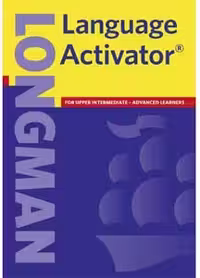 کتاب دیکشنری لانگمن اکتیویتر Longman Language Activator Dictionary